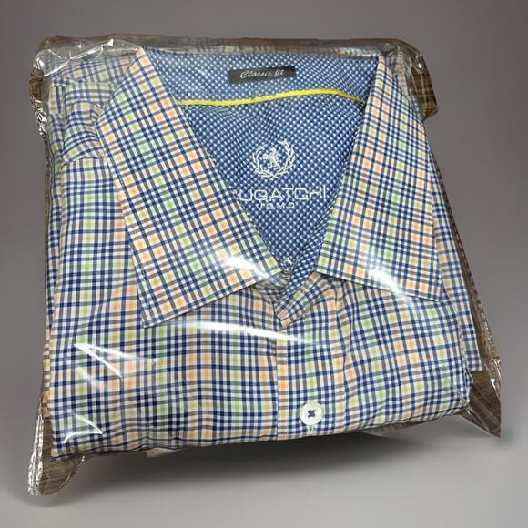 Lot, Bundle of 2 Long-Sleeve Button-Up Dress Shirts, Untuckit, Bugatchi, Size XL - Picture 3 of 16